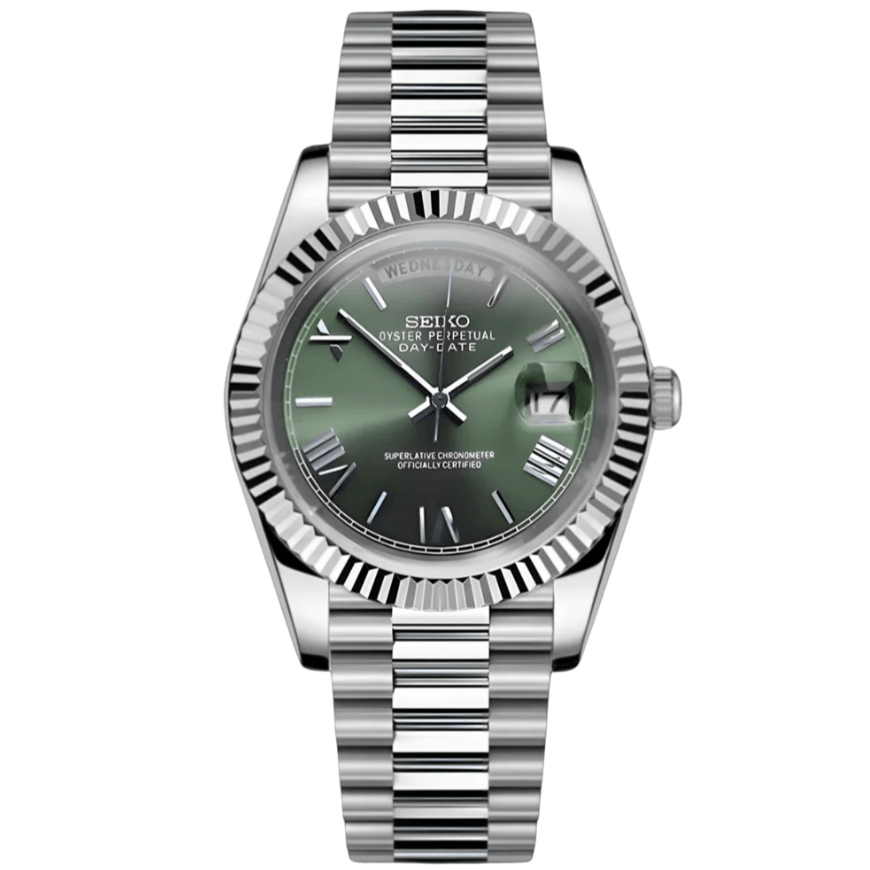 Seikojust Day Date - Mint Green - The Mod Labs