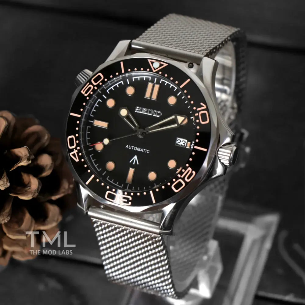 James bond 007 sea master Seiko mod watch the mod labs