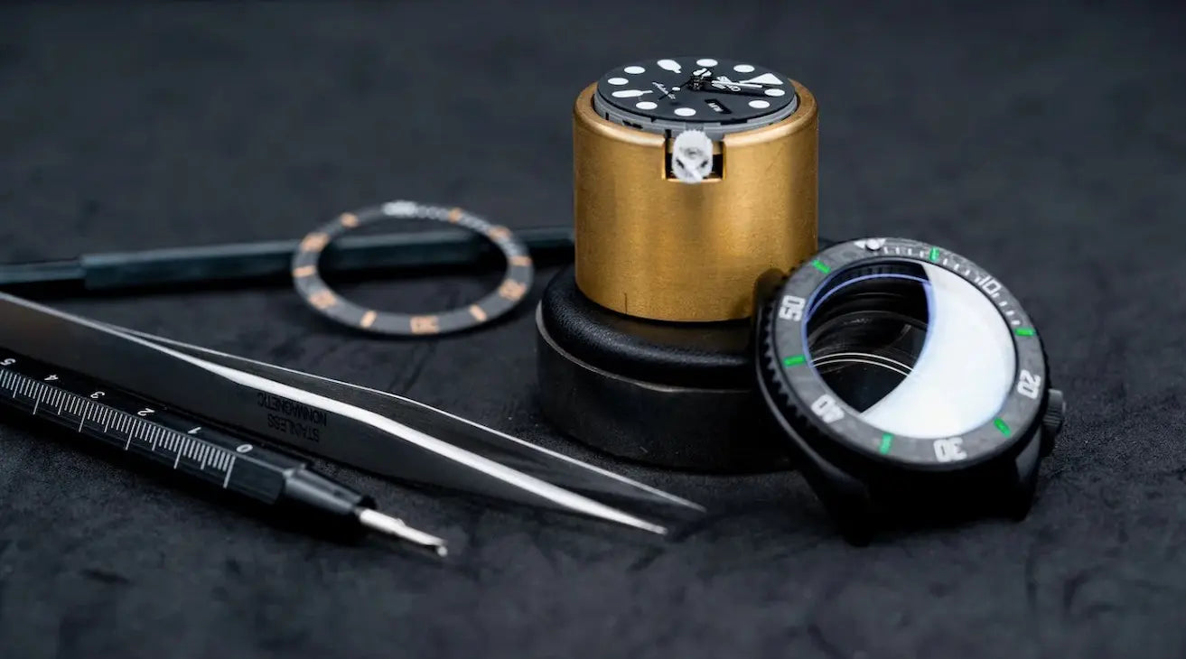 Seiko mod watch making image mechanical seiko parts of a watch being built