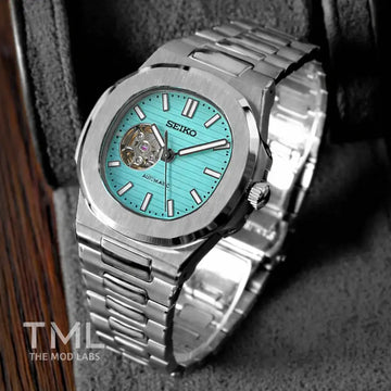 Open Heart Nautiko - Tiffany | Nautilus Inspired Seiko Mod