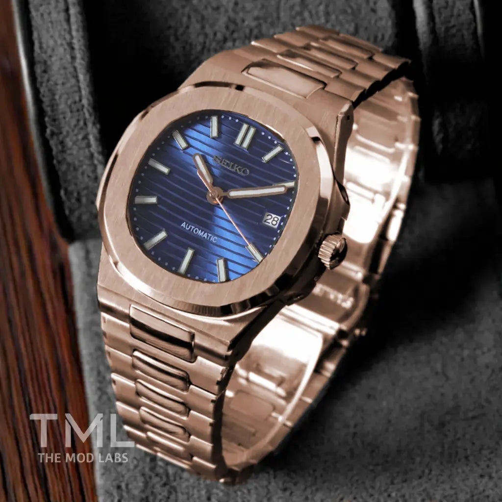 Nautiko - Rose Gold & Abyss Blue