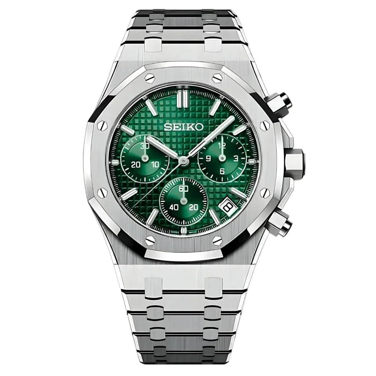 Royal Seikoak Chronograph - Forest Green - The Mod Labs