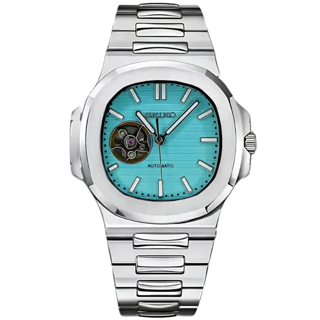 Seiko Mod | Open Heart Nautilus Tiffany