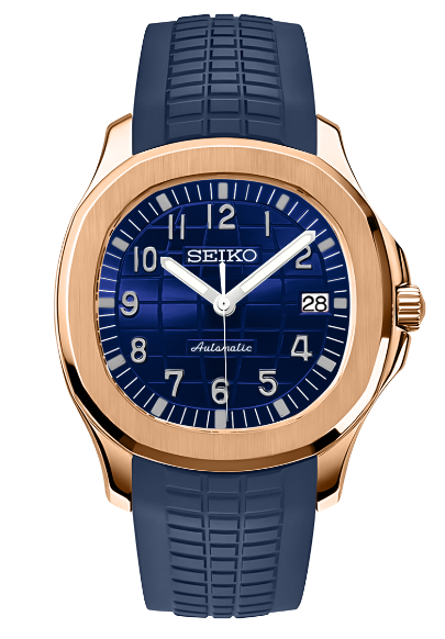 Seiko Mod | Aquanaut Abyss Blue Rose Gold