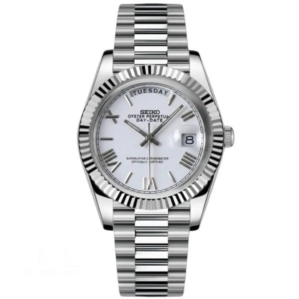 Seiko Mod | Day-Date Ghost White
