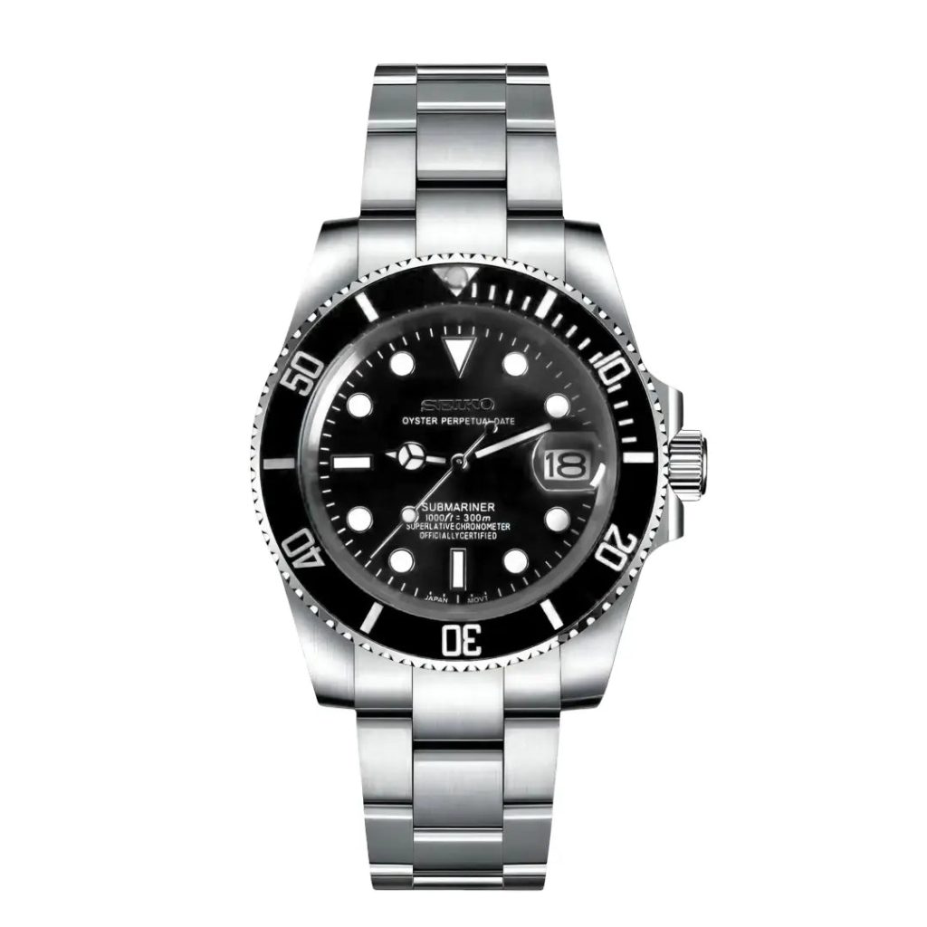 Seiko Mod | Submariner Stealth Black