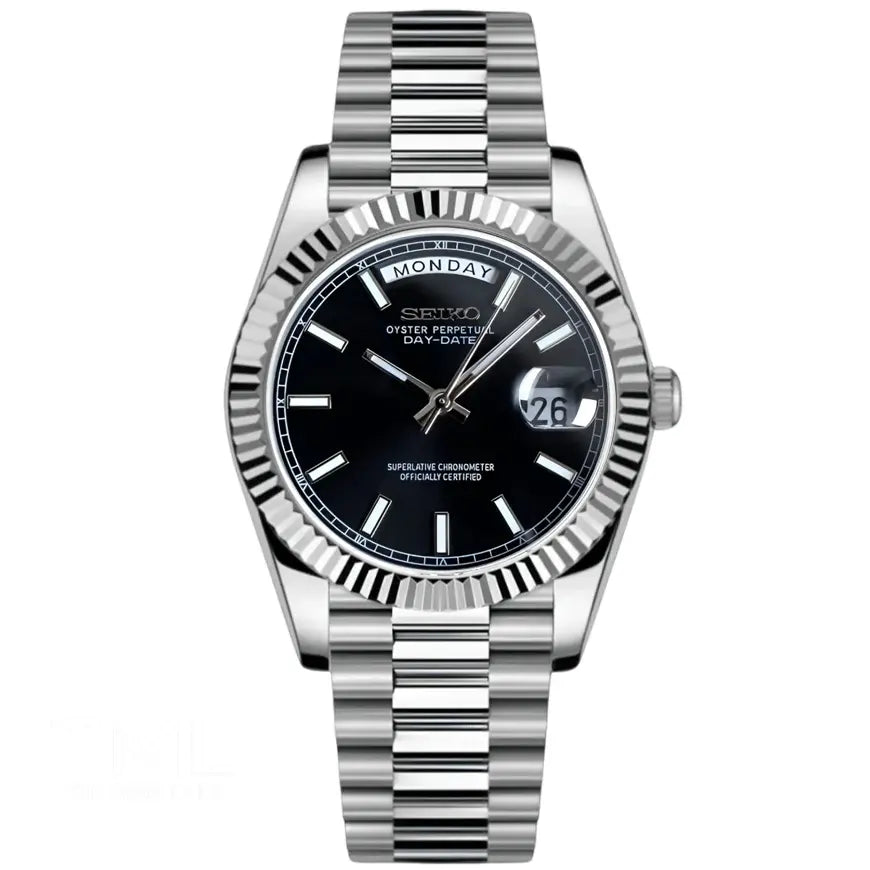 Seiko Mod | Day-Date Stealth Black