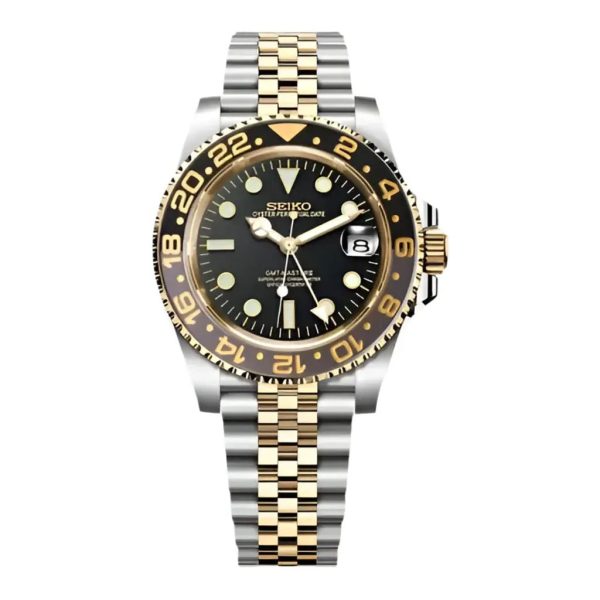 Seiko Mod | GMT-Master II Two Tone Gold
