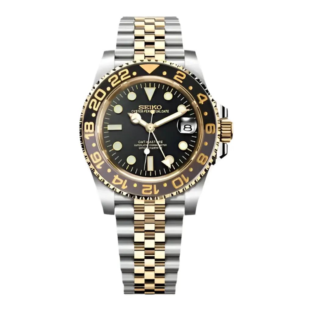Seiko Mod | GMT-Master II Two Tone Gold