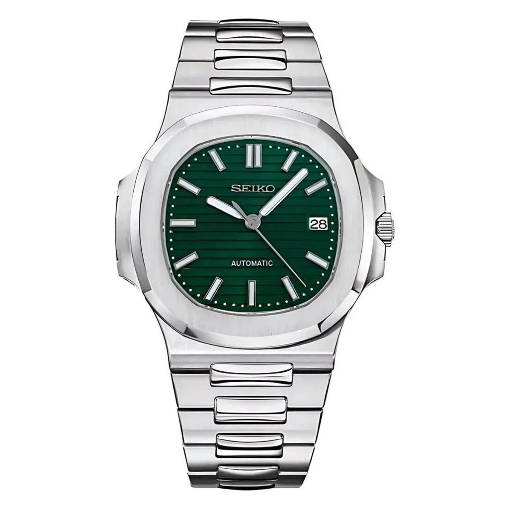 Seiko Mod | Nautilus Forest Green
