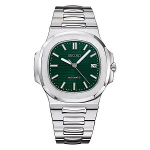 Seiko Mod | Nautilus Forest Green