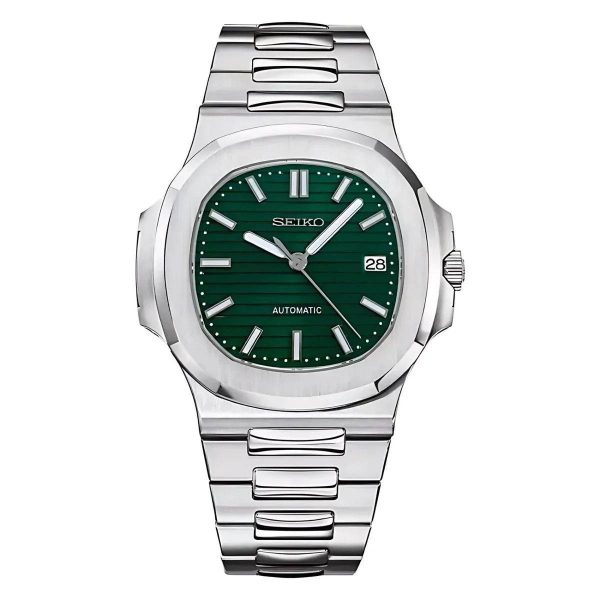 Seiko Mod | Nautilus Forest Green
