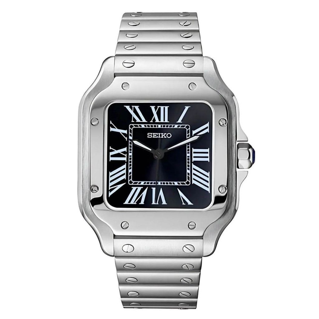 Seiko Mod | Santos Stealth Black