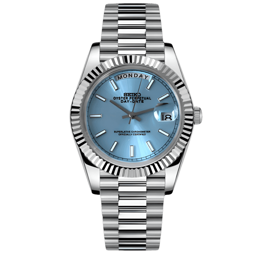 Seiko Mod | Day-Date Ice Blue