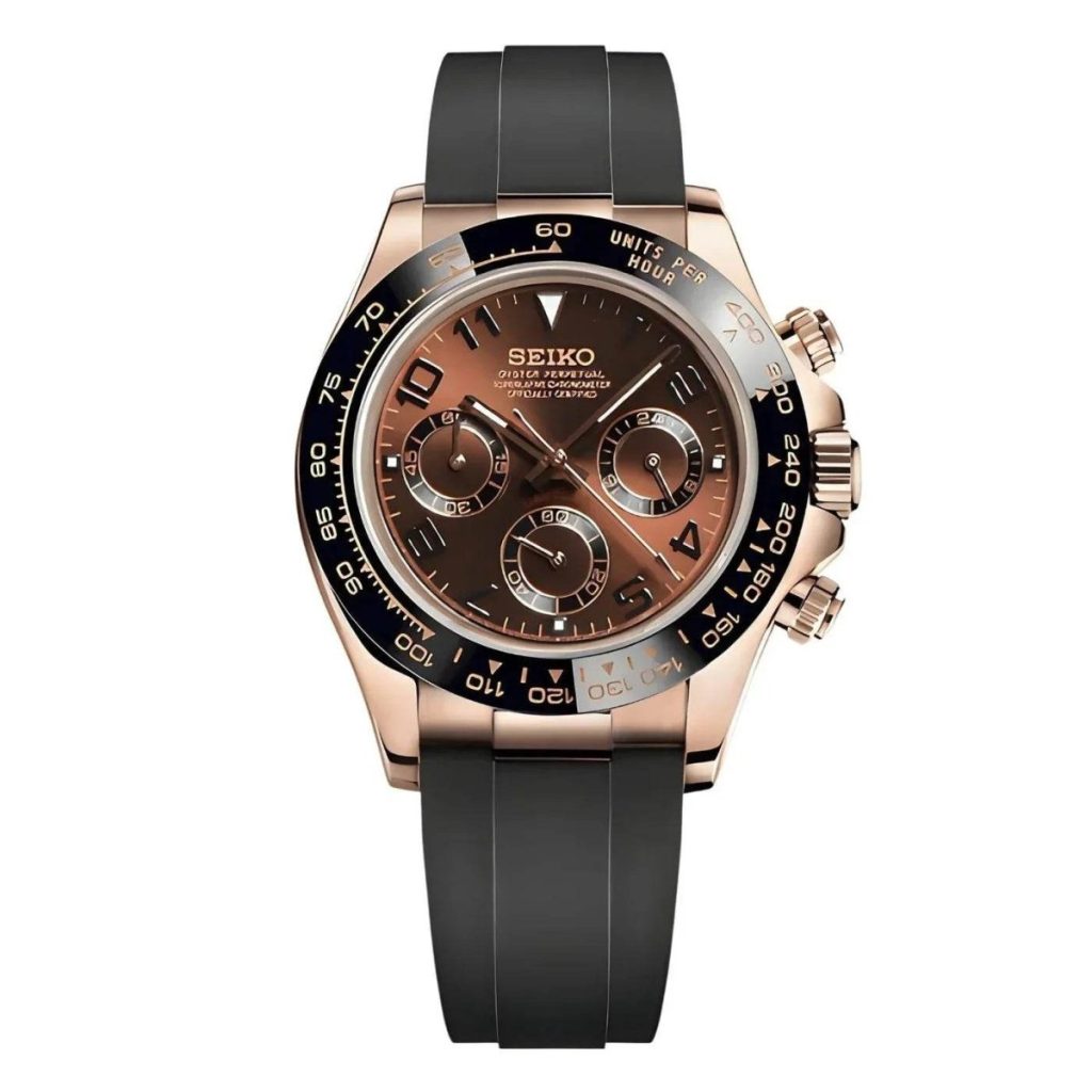 Seiko Mod | Daytona Chocolate Gold Sport