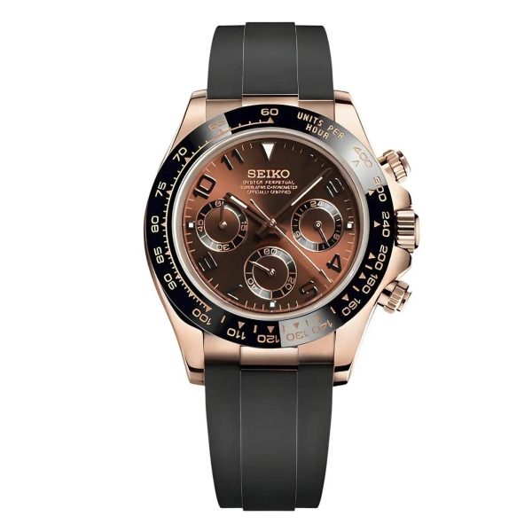 Seiko Mod | Daytona Chocolate Gold Sport