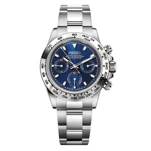 Seiko Mod | Daytona Silver & Abyss Blue