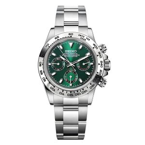Seiko Mod | Daytona Silver & Forest Green