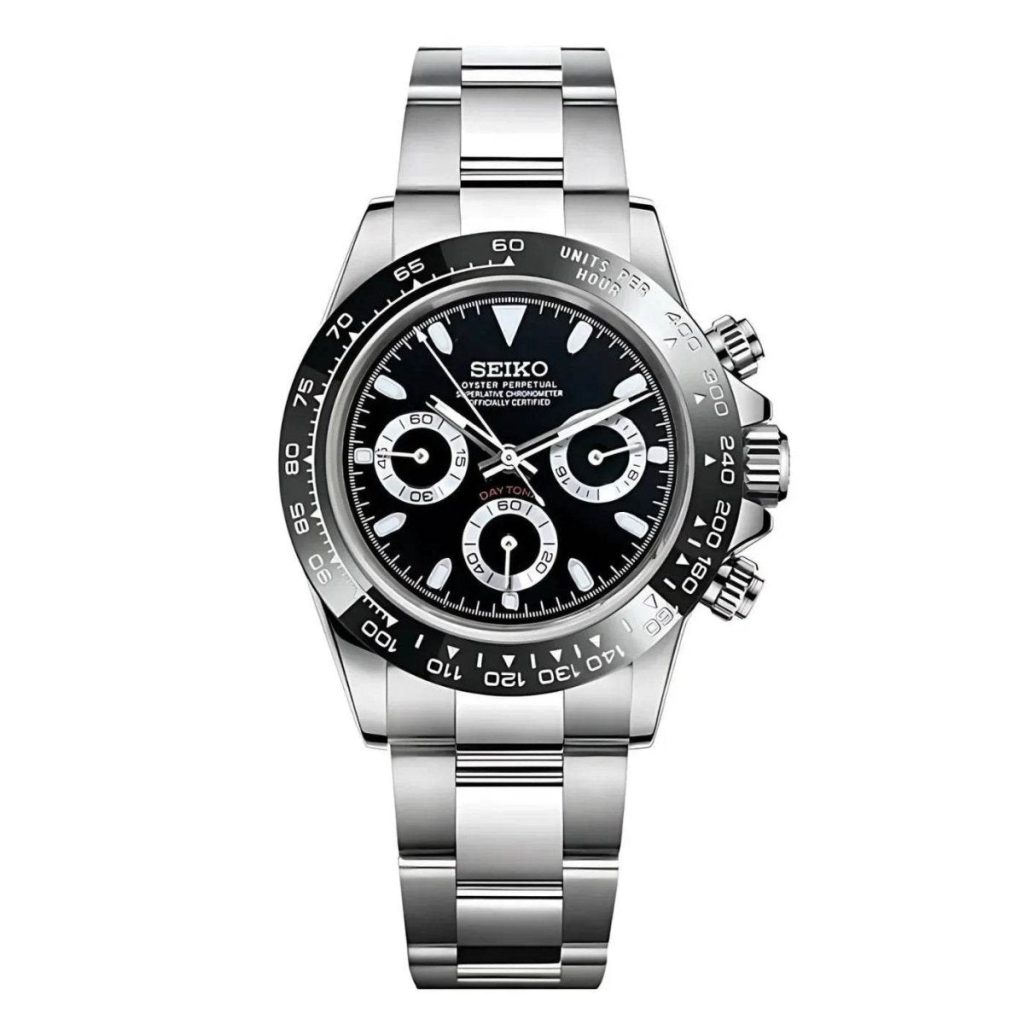 Seiko Mod | Daytona Stealth Black