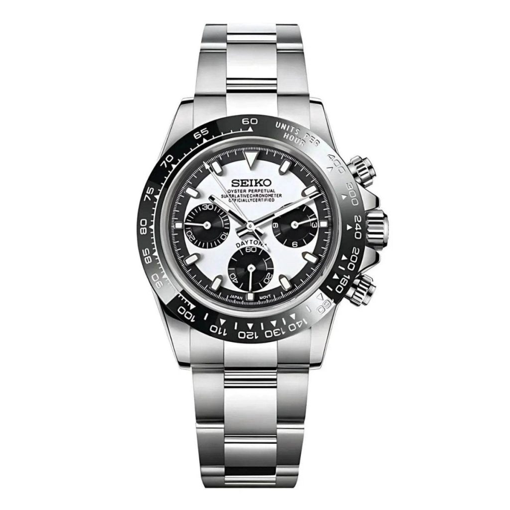 Seiko Mod | Daytona Stealth Black & White