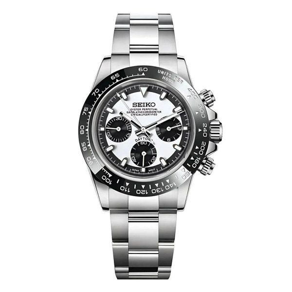 Seiko Mod | Daytona Stealth Black & White